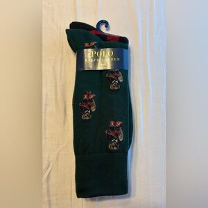 Polo by Ralph Lauren Men's Dark Green Casual Socks